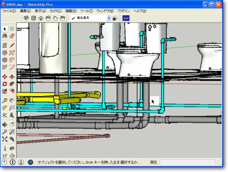 設備3D配管 フリーソフトSketchUpで設計施工業務を講習 横浜CAD設計 情報提供スクール