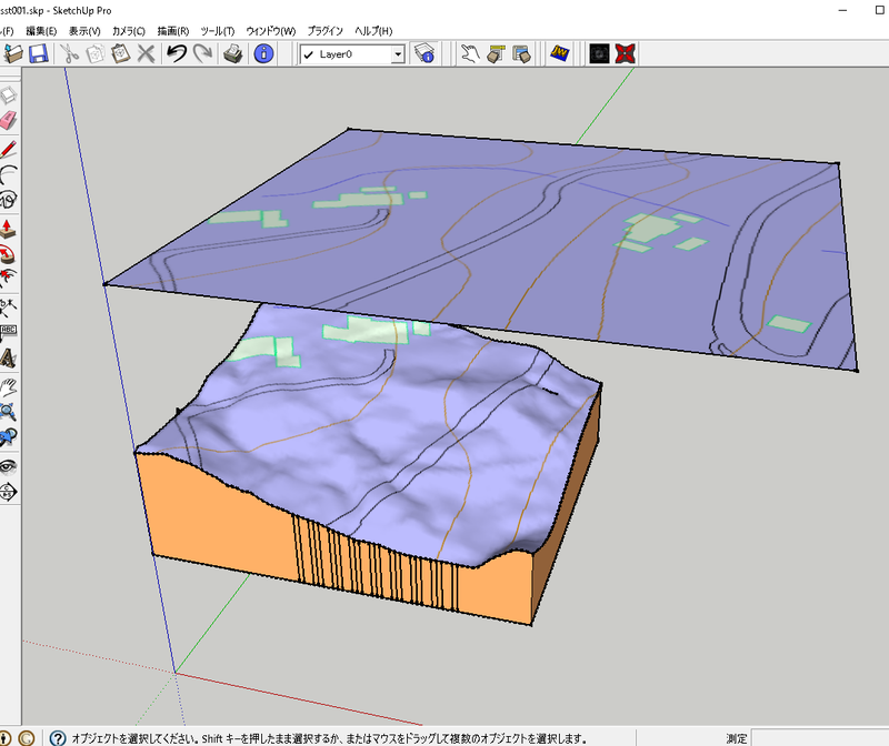 Sketchupで地盤を作成 Sketchupの講習 横浜cad設計です フリーソフトでコスト削減業務を提案します